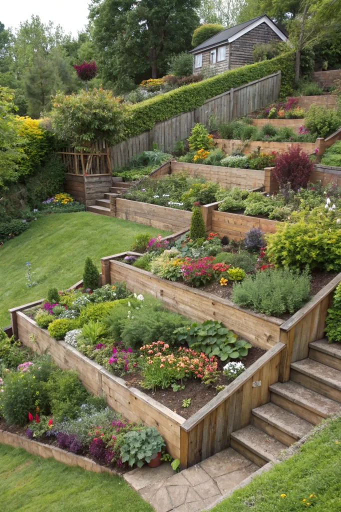 Garden Borders With Sleepers