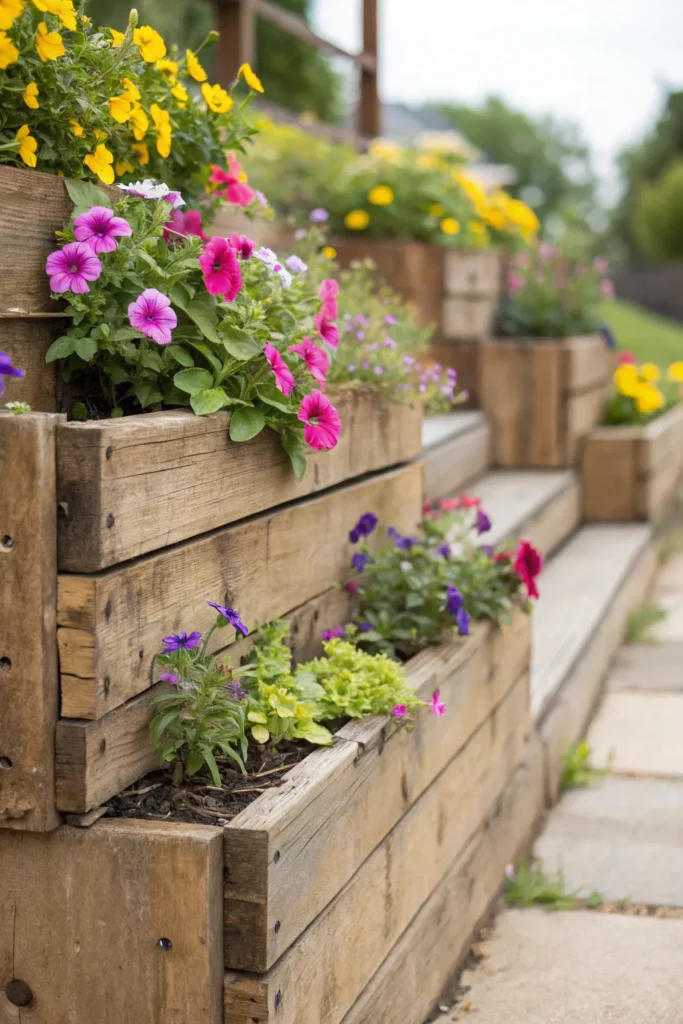 Garden Borders With Sleepers