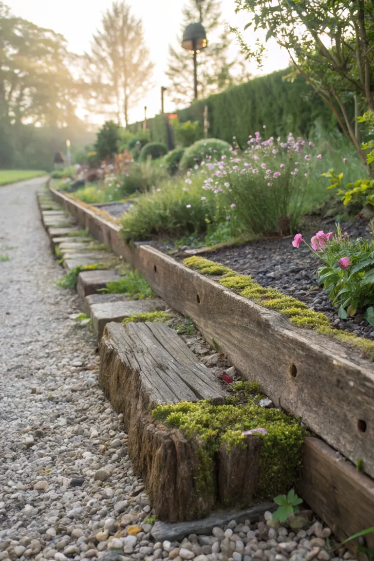 Garden Borders With Sleepers: Creative Ideas For Garden Edging