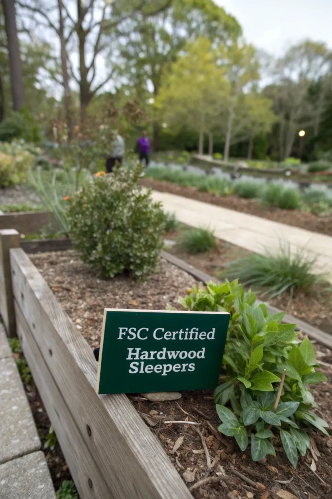 Garden Borders With Sleepers