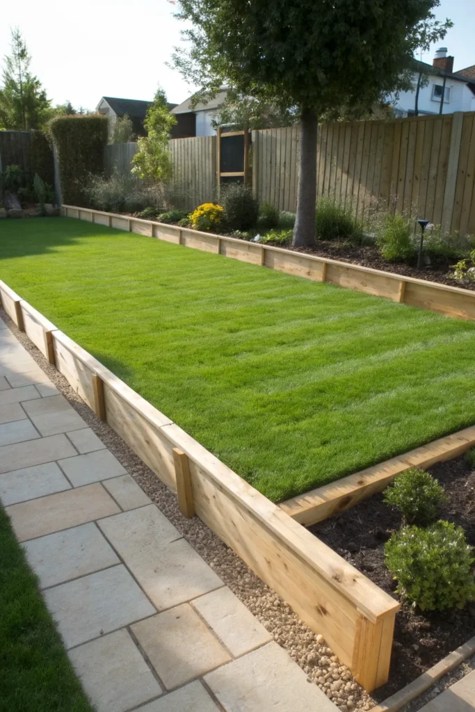 Garden Borders With Sleepers