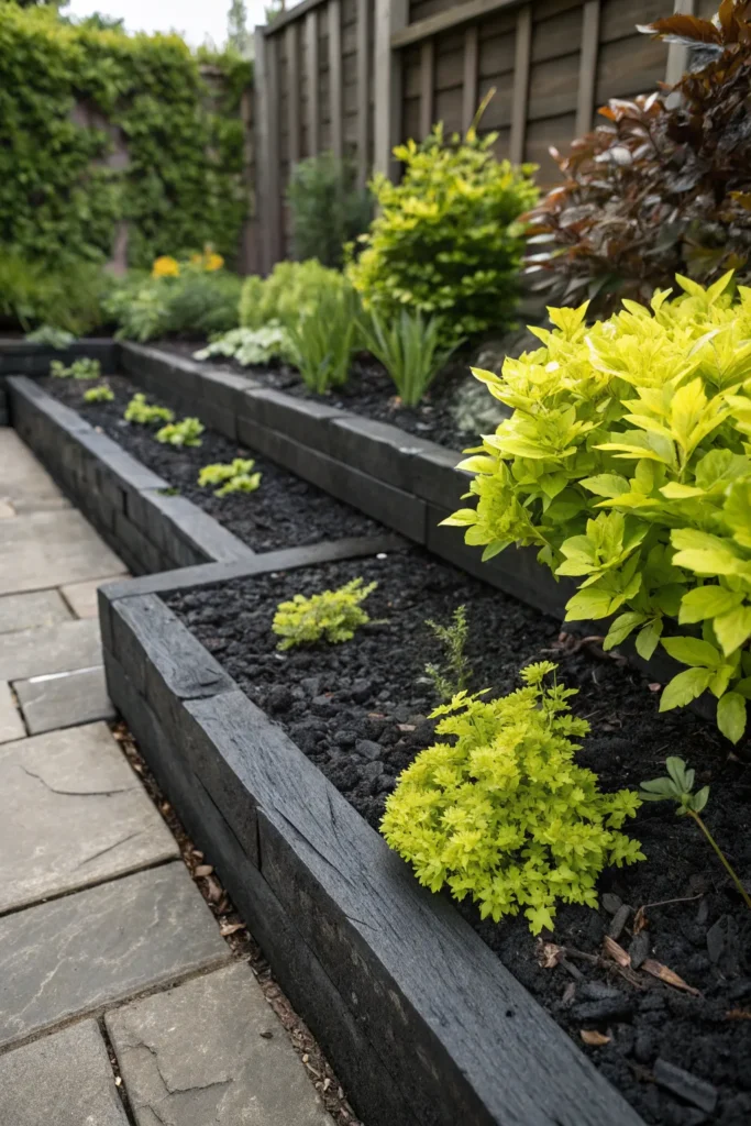 Garden Borders With Sleepers