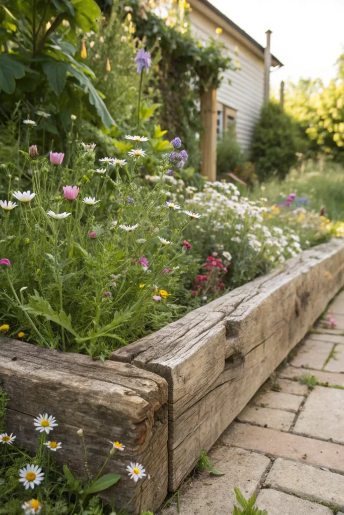 Garden Borders With Sleepers