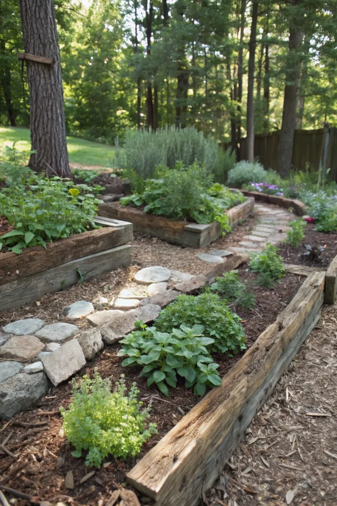 Garden Borders With Sleepers