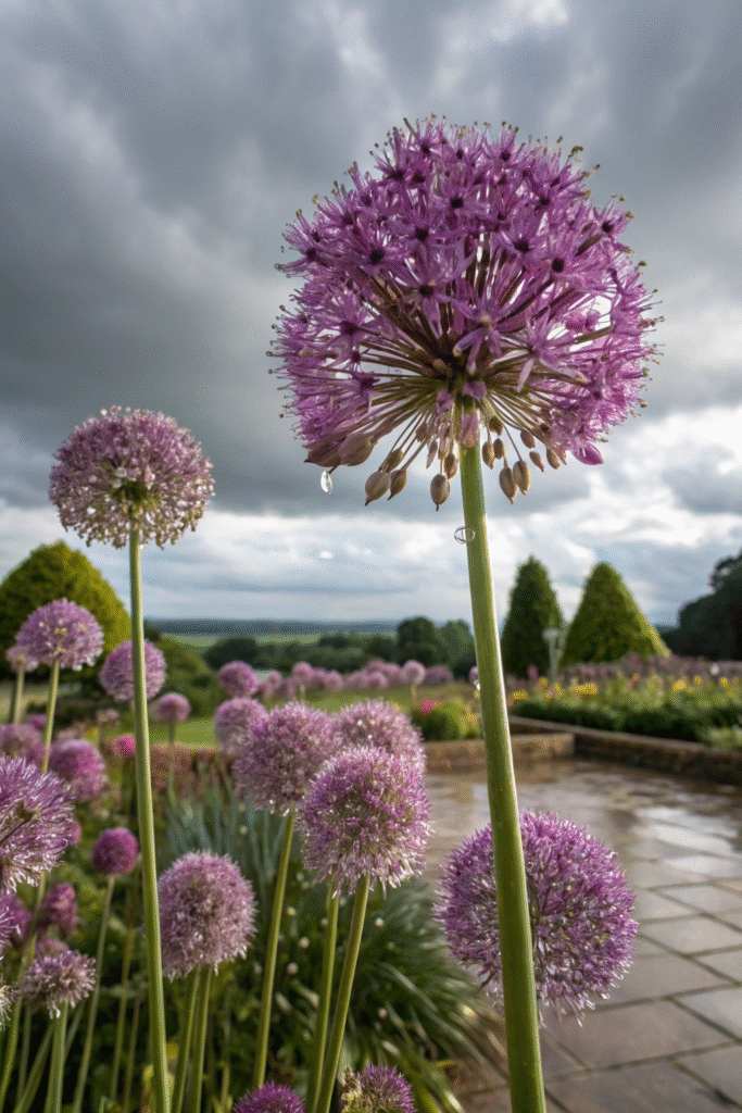 Gardens With Alliums