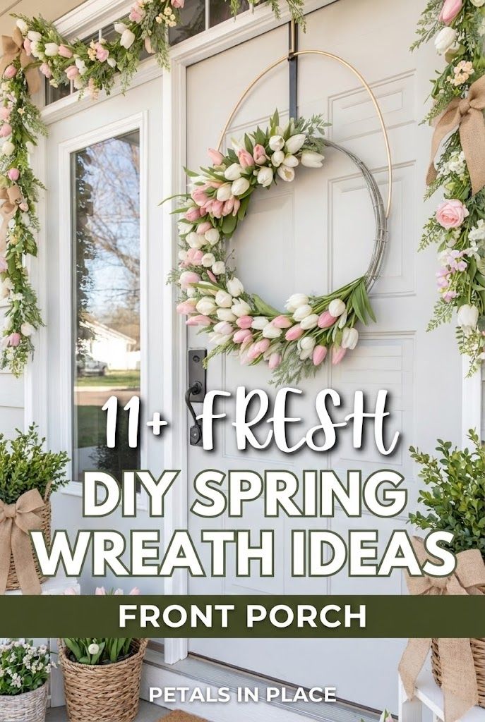 11 DIY Spring Wreaths to Refresh Your Front Porch Look