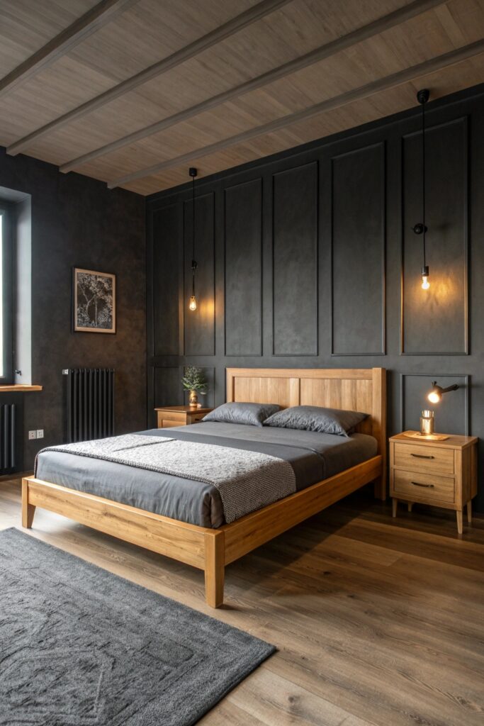 10 Dark Japandi Bedroom Ideas With Warm Contrast