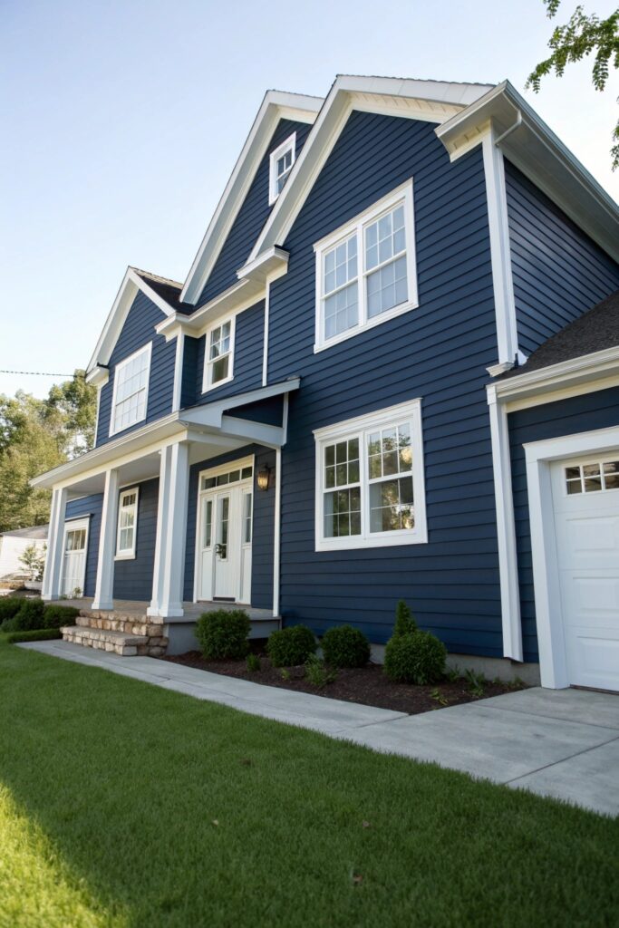 10 Dark Blue House Exterior Ideas That Stand Out