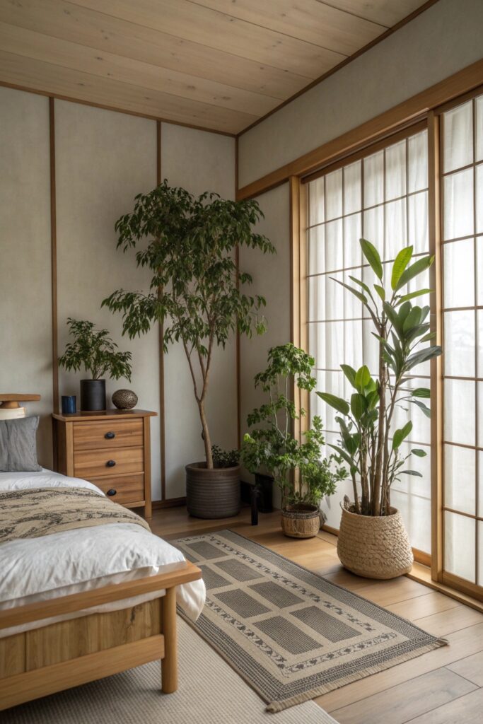 10 Japandi Bedroom Design Ideas Using Wood And Neutrals