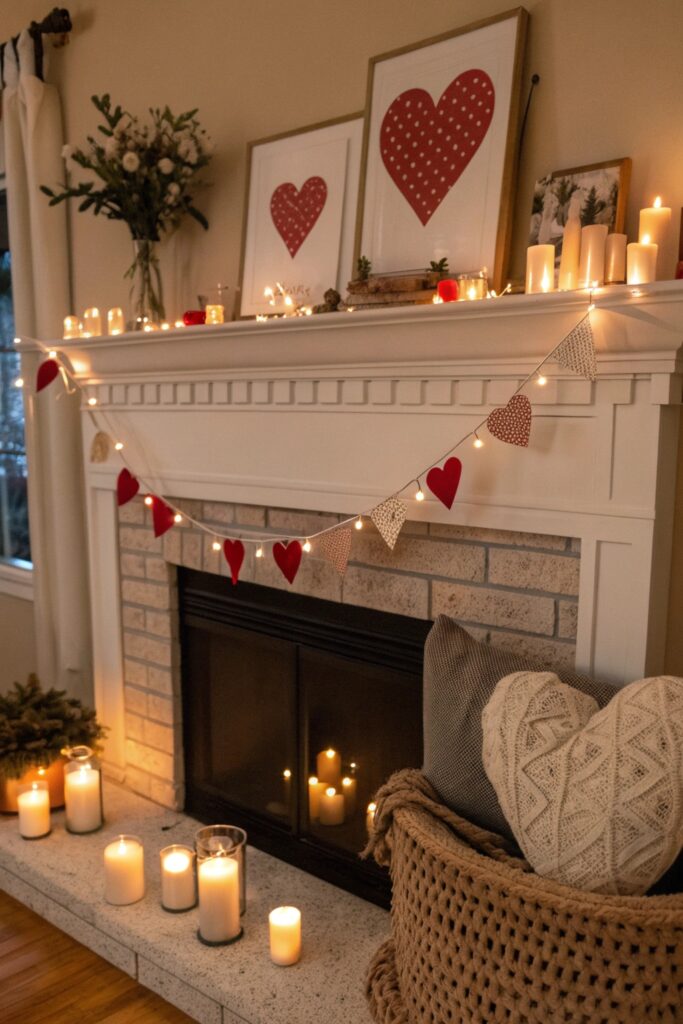 15 Valentine's Mantel Decor Ideas That Feel Romantic and Cozy