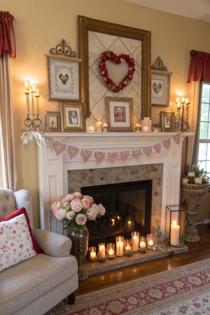 15 Valentine's Mantel Decor Ideas That Feel Romantic and Cozy