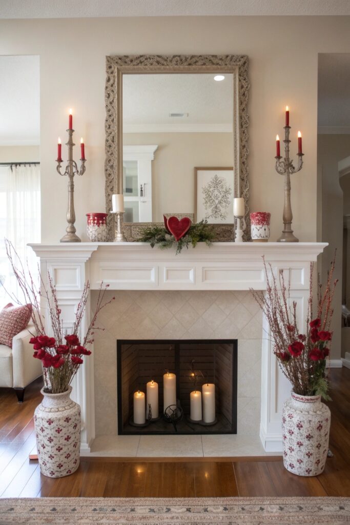 15 Valentine's Mantel Decor Ideas That Feel Romantic and Cozy