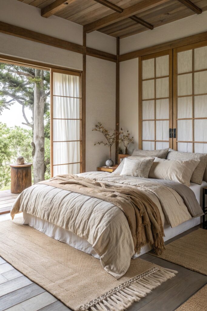 11 Japandi Bedroom Decor Ideas Using Natural Tones