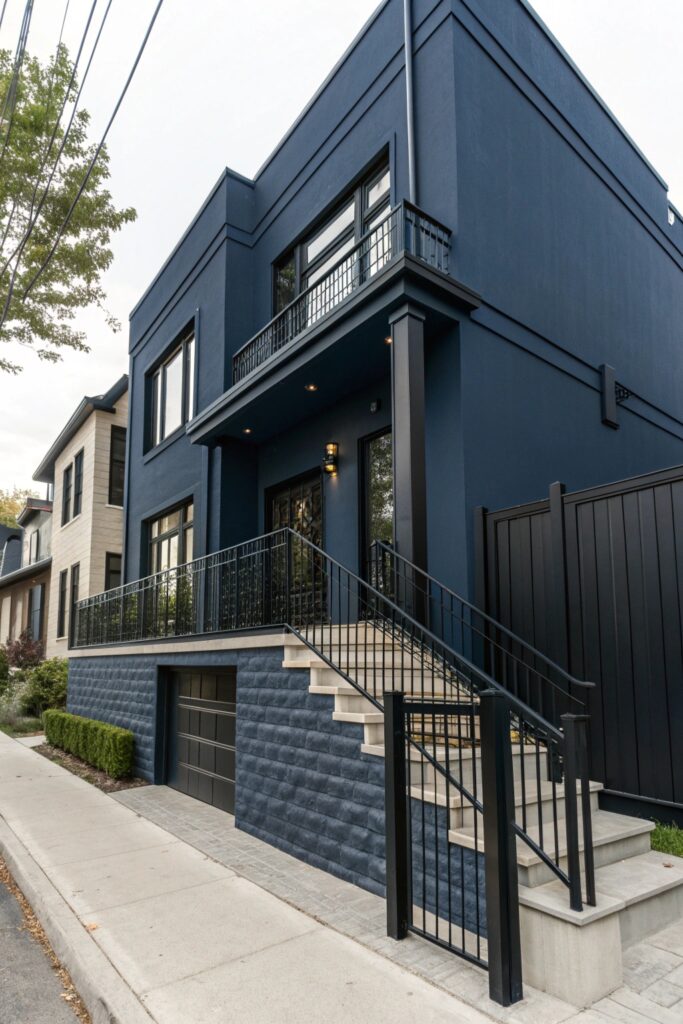 10 Dark Blue House Exterior Ideas That Stand Out