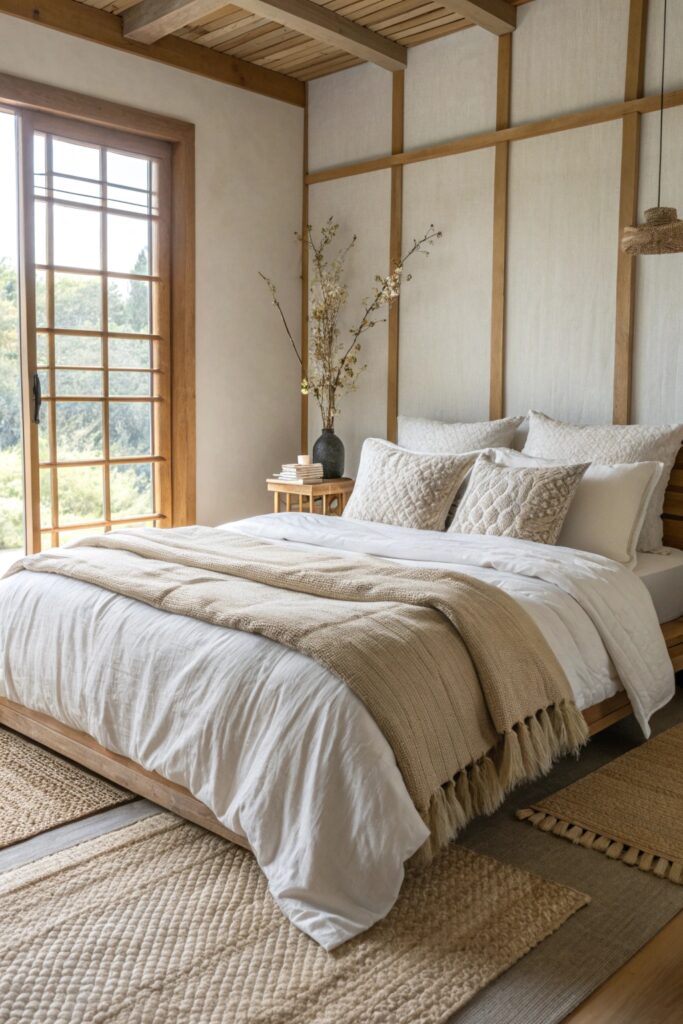 13 Japandi Bedroom Ideas That Feel Calm and Cozy