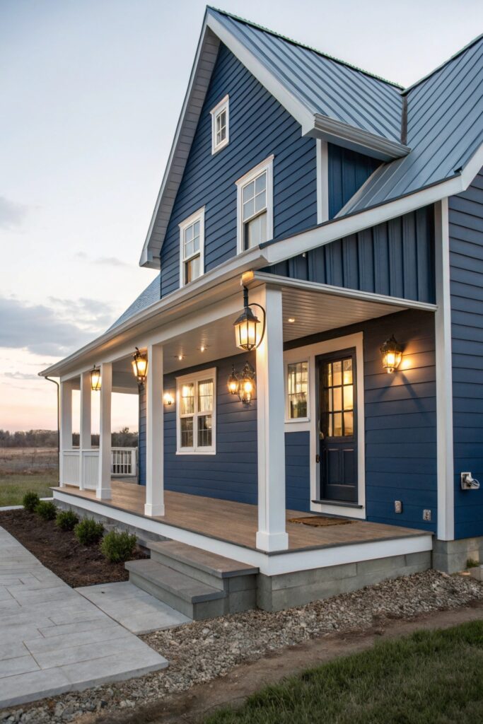 10 Dark Blue House Exterior Ideas That Stand Out