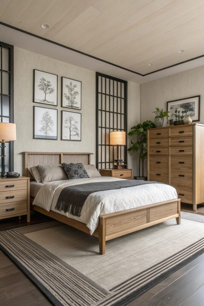 10 Japandi Bedroom Design Ideas Using Wood And Neutrals