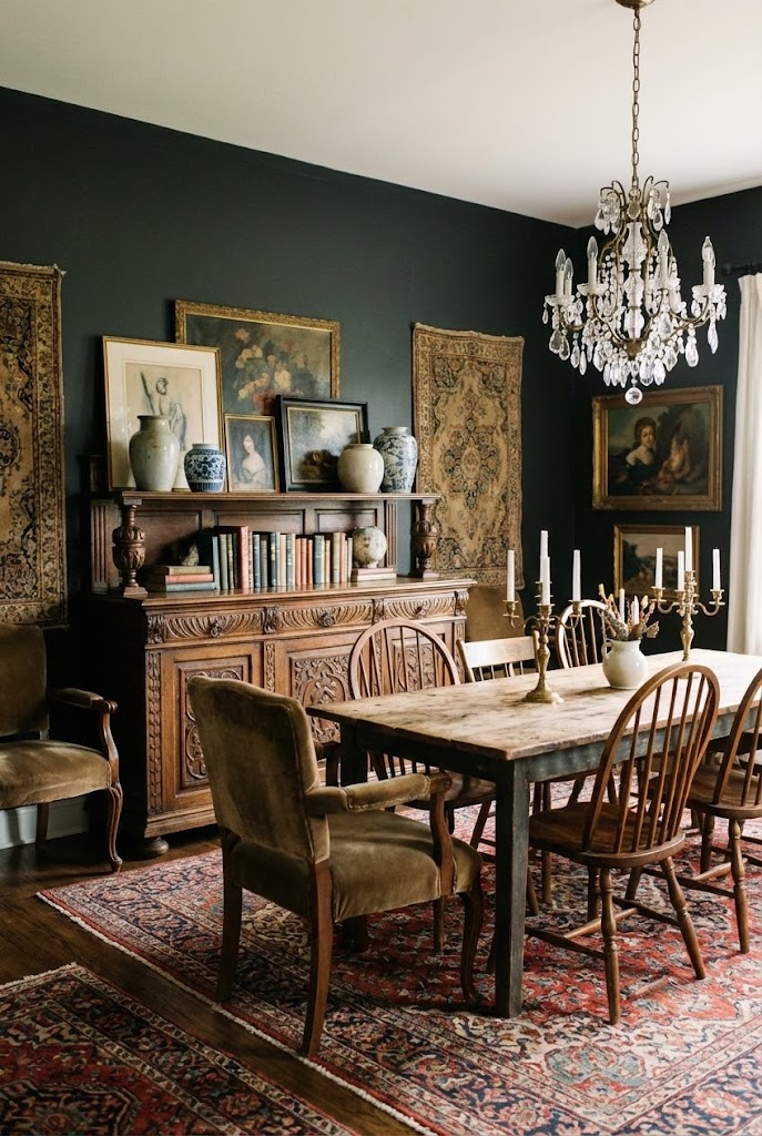 15 Moody Dining Room Ideas With Elegant and Eclectic Style