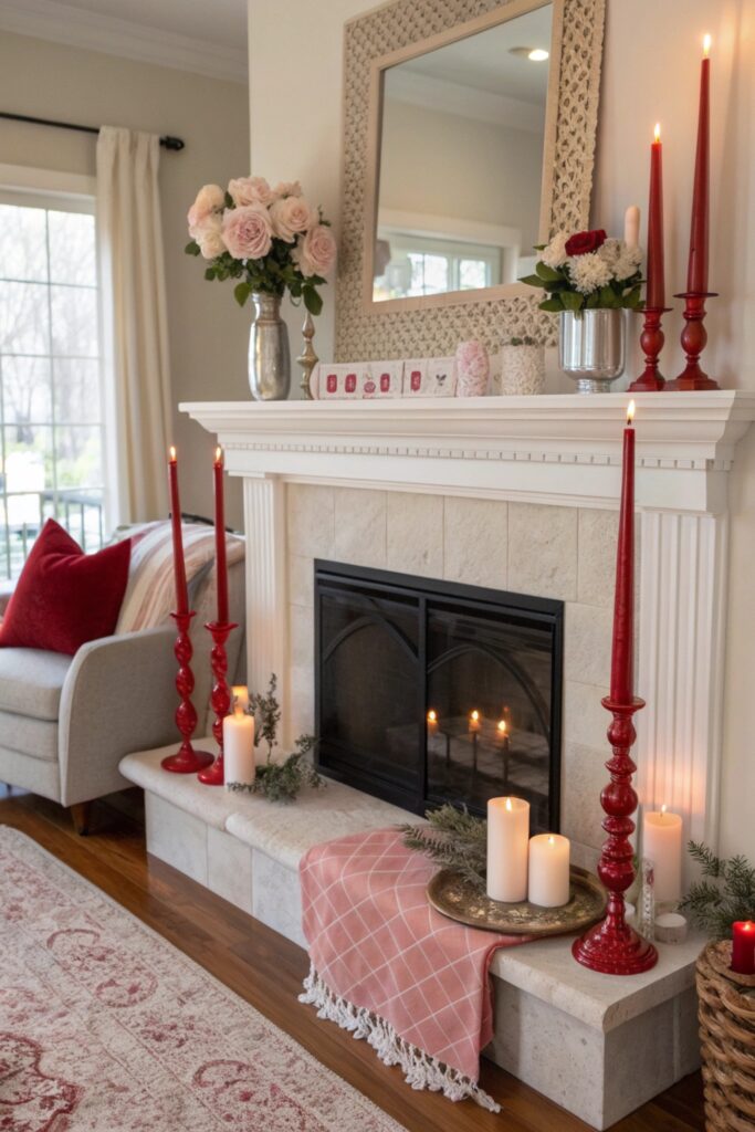 15 Valentine's Mantel Decor Ideas That Feel Romantic and Cozy