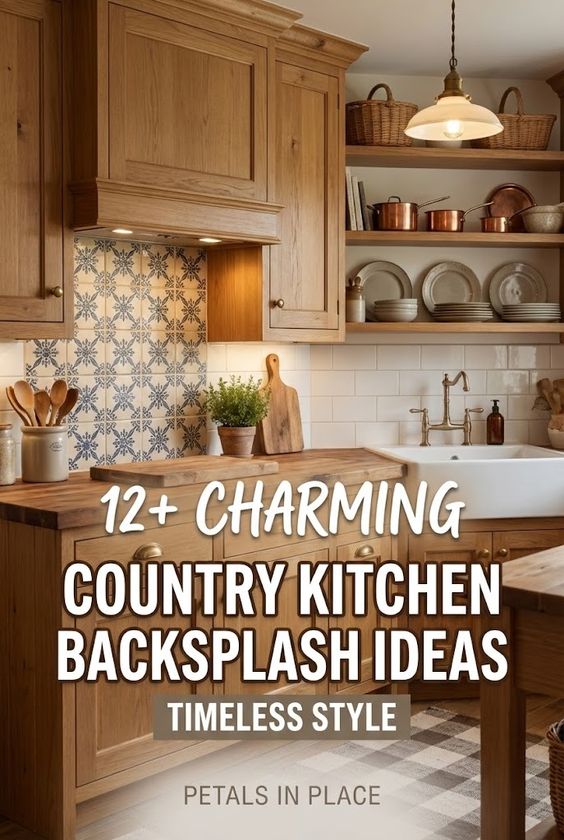 12 Charming Country Kitchen Backsplash Ideas With Timeless Appeal
