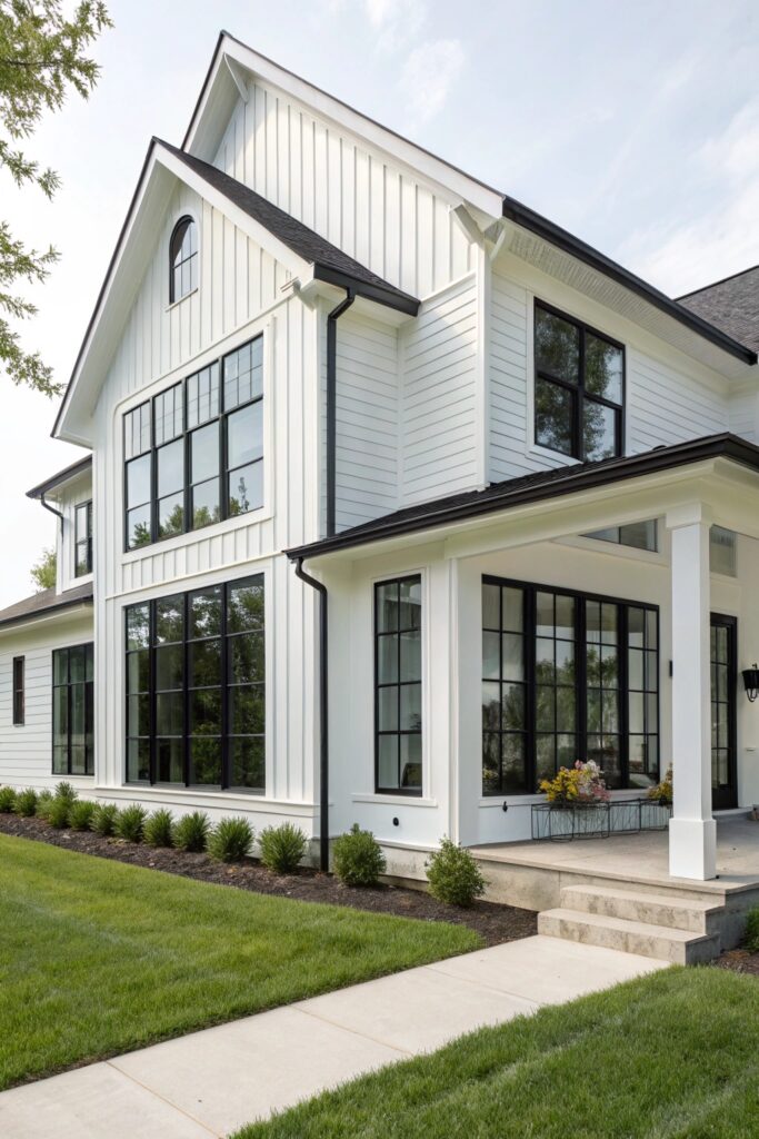 13 Fresh Modern Farmhouse Exteriors With Curb Appeal