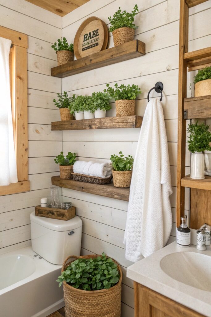 14 Farmhouse Bathroom Decor Ideas With Rustic Charm