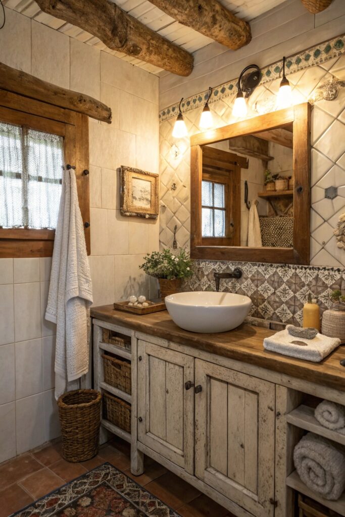 14 Farmhouse Bathroom Decor Ideas With Rustic Charm