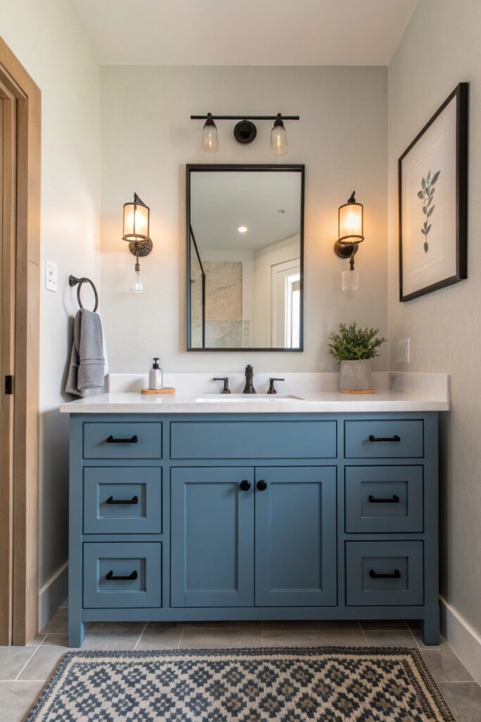 12 Moody Blue Bathroom Ideas With Depth