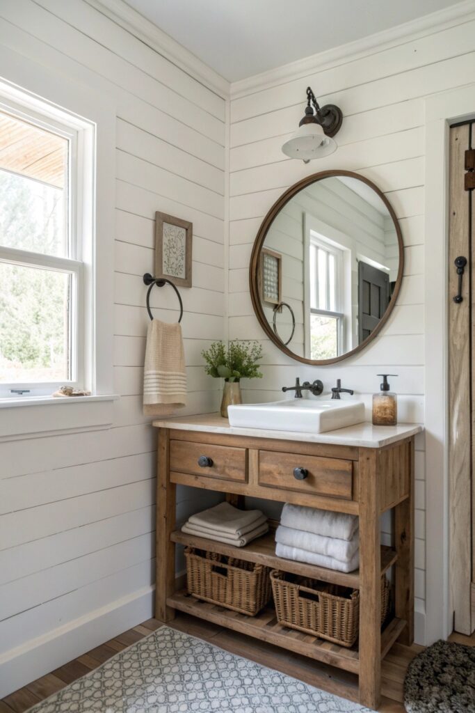 14 Farmhouse Bathroom Decor Ideas With Rustic Charm