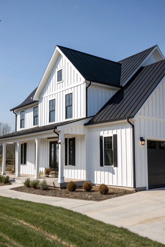 13 Fresh Modern Farmhouse Exteriors With Curb Appeal