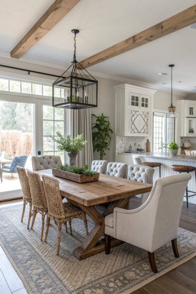 12 Modern Farmhouse Dining Room Ideas That Feel Warm and Inviting