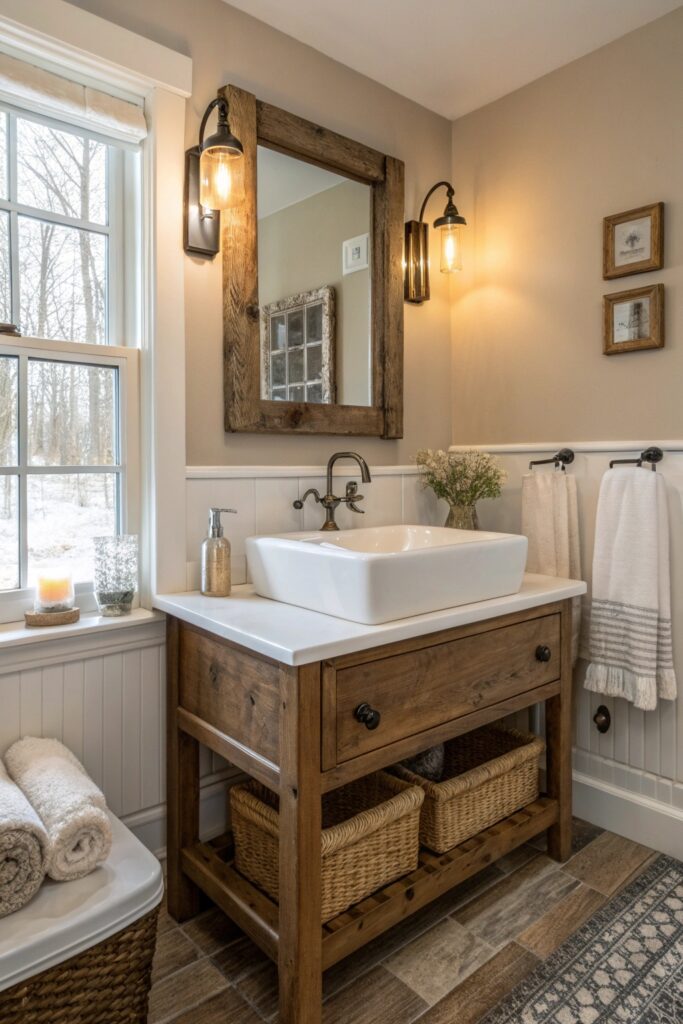 14 Farmhouse Bathroom Decor Ideas With Rustic Charm
