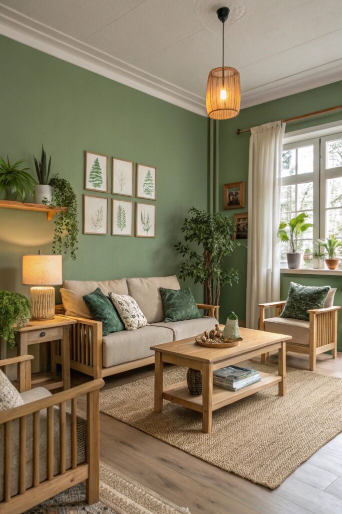 12 Green Living Room Decor Ideas That Feel Fresh