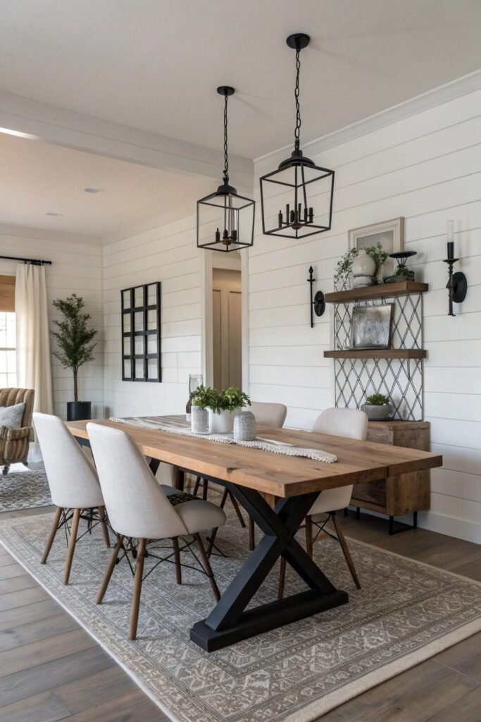 12 Modern Farmhouse Dining Room Ideas That Feel Warm and Inviting