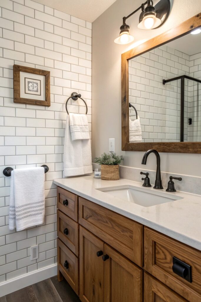 14 Farmhouse Bathroom Decor Ideas With Rustic Charm