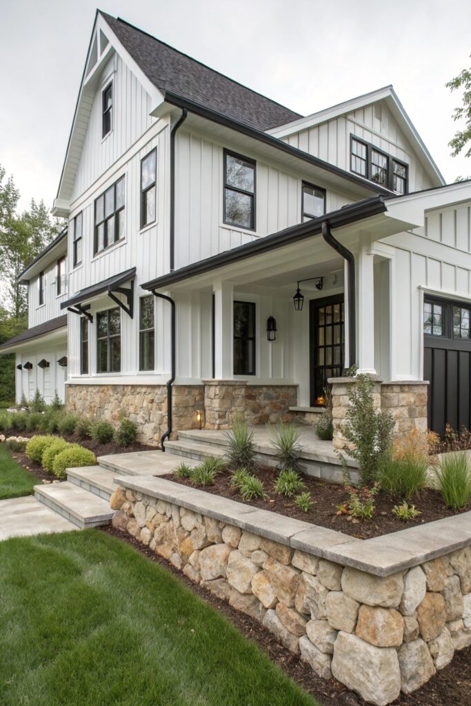 13 Fresh Modern Farmhouse Exteriors With Curb Appeal