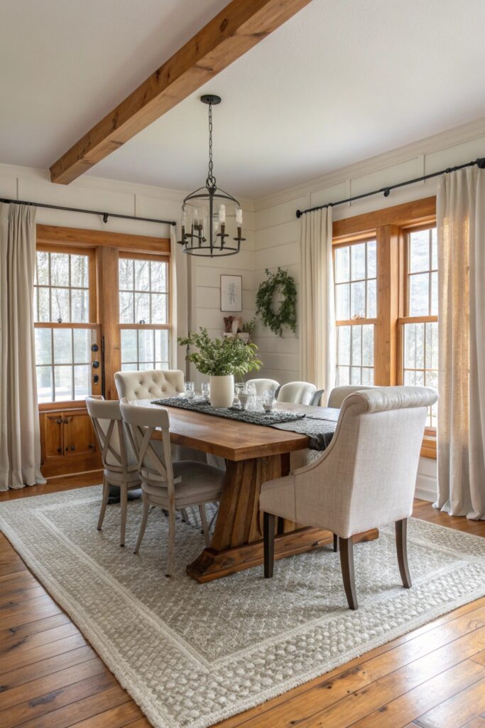 12 Modern Farmhouse Dining Room Ideas That Feel Warm and Inviting