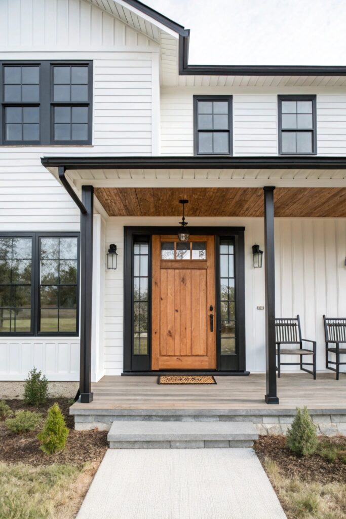 13 Fresh Modern Farmhouse Exteriors With Curb Appeal
